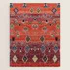 Traditional Oriental Moroccan Rug Design Jigsaw Puzzle Gallery Image 1