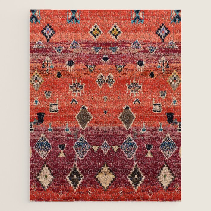 Traditional Oriental Moroccan Rug Design Jigsaw Puzzle Gallery Image 1