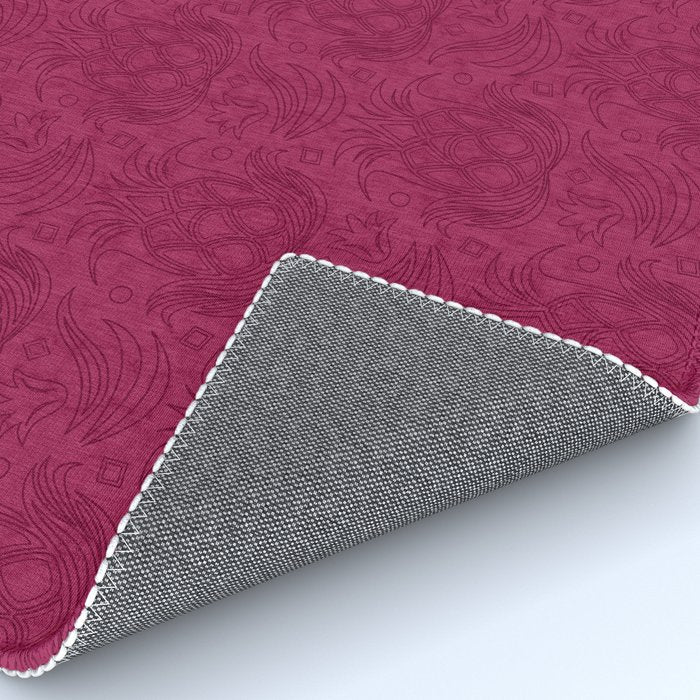 Pineapple Deco // Raspberry Swirl Rug Gallery Image 4