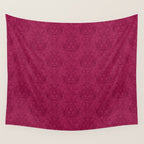 Pineapple Deco // Raspberry Swirl Wall Tapestry Gallery Image 4