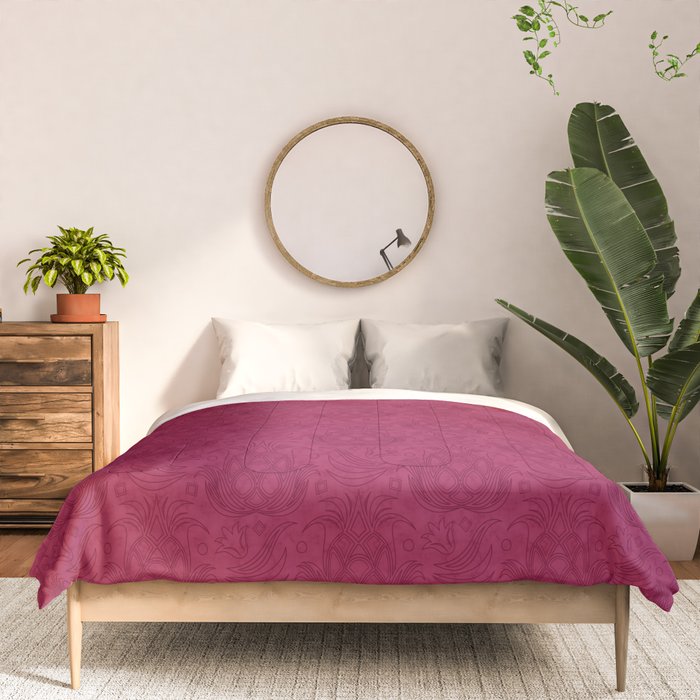 Pineapple Deco // Raspberry Swirl Comforter Gallery Image 3