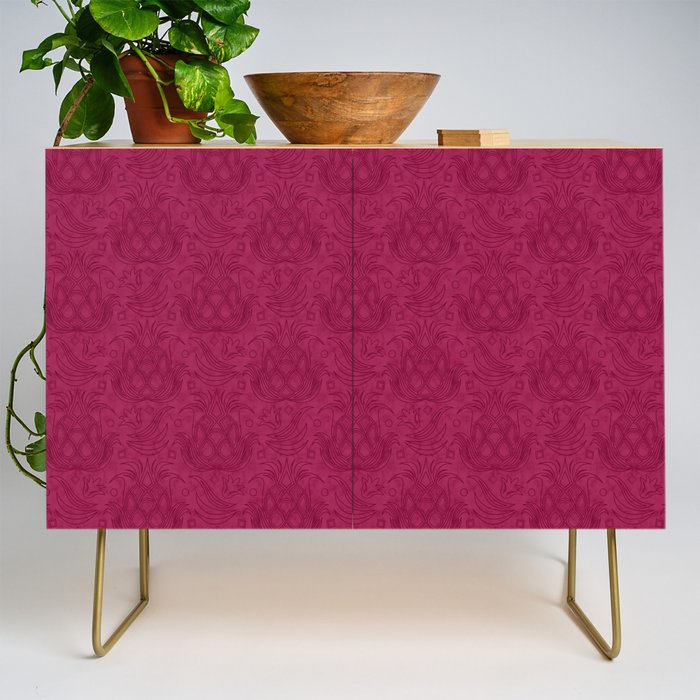Pineapple Deco // Raspberry Swirl Credenza Gallery Image 1