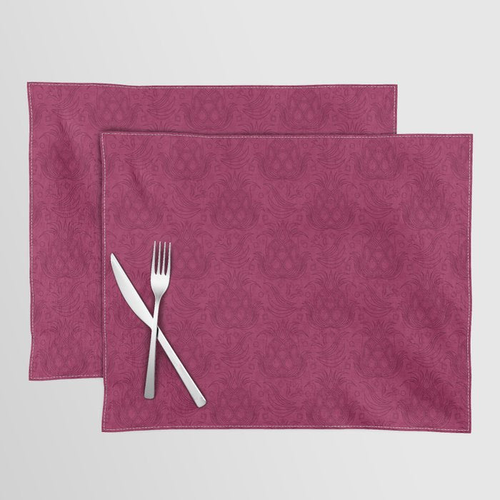 Pineapple Deco // Raspberry Swirl Placemat