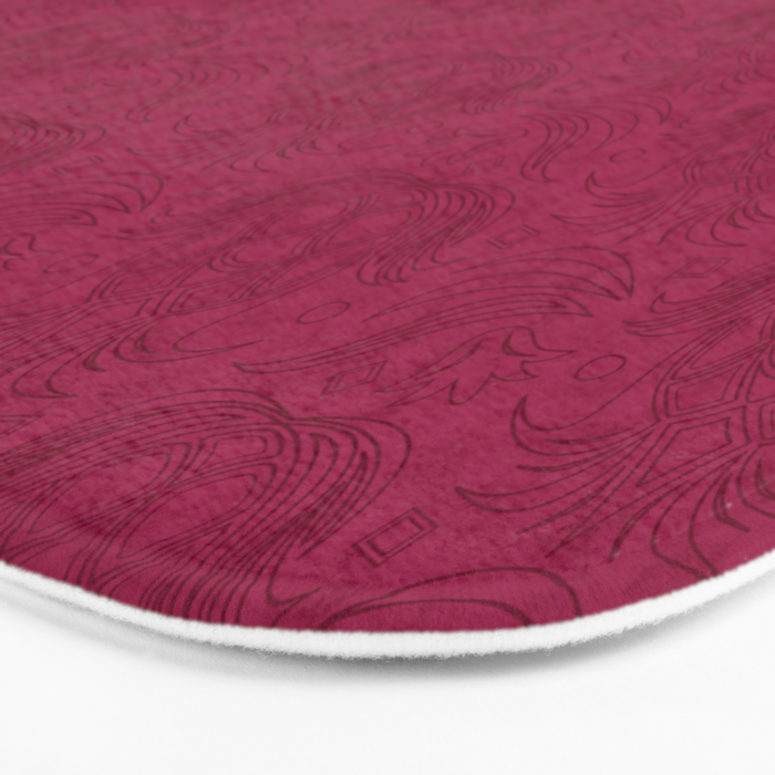 Pineapple Deco // Raspberry Swirl Bath Mat Gallery Image 3