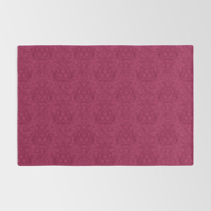 Pineapple Deco // Raspberry Swirl Rug Gallery Image 2