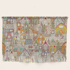 vintage gingerbread town Wall Hanging Gallery Image 1