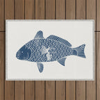 Fishing in a fish 2 Outdoor Rug Gallery Image 1