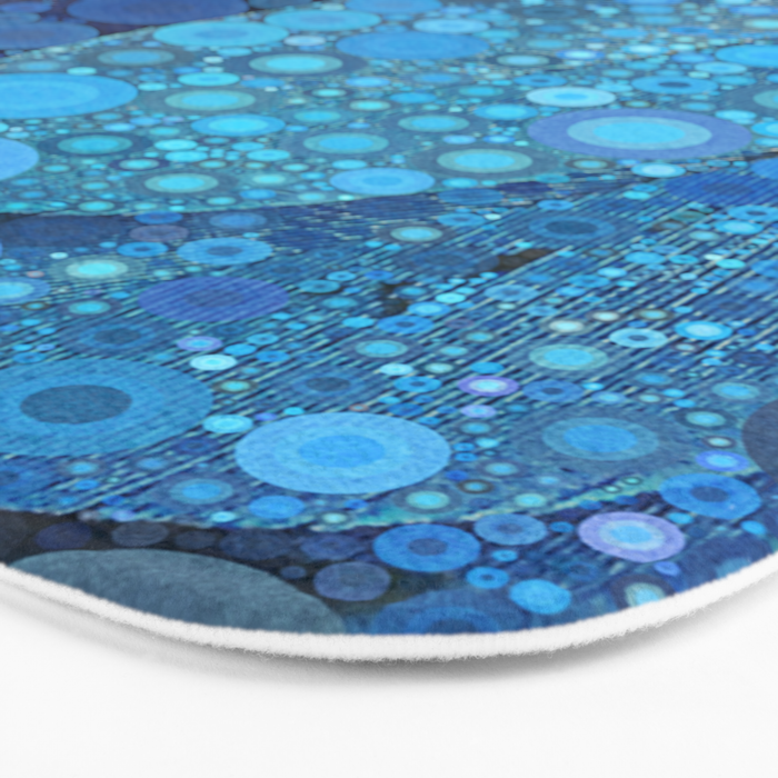 Blue Feathers Bath Mat Gallery Image 3