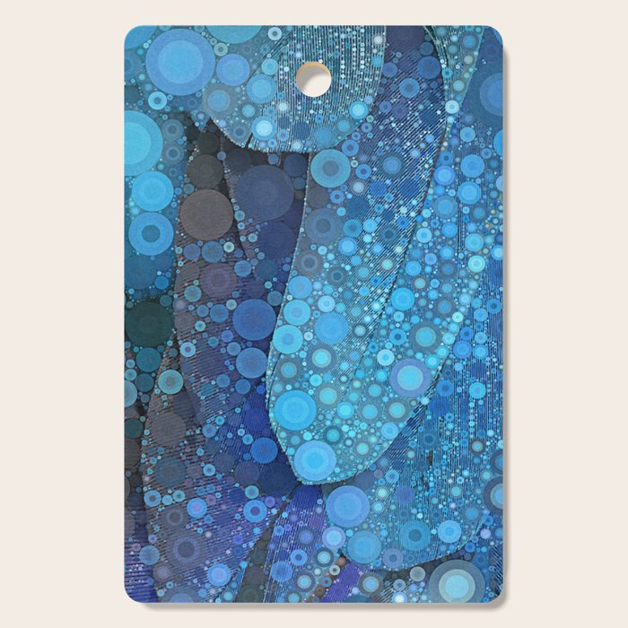 Blue Feathers Cutting Board Gallery Image 1
