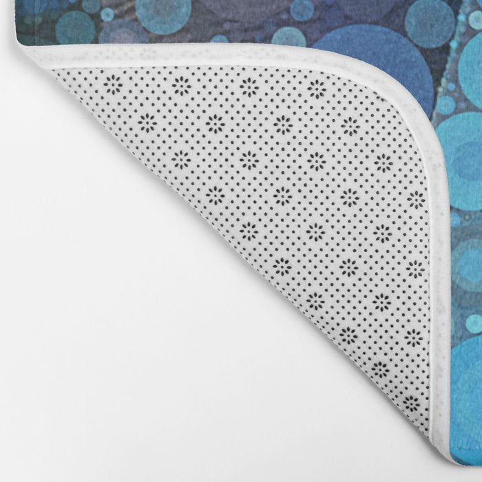 Blue Feathers Bath Mat Gallery Image 2