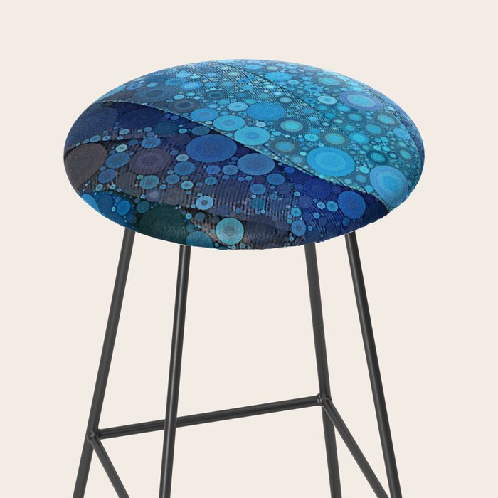 Blue Feathers Stool Gallery Image 2