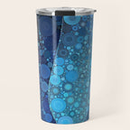 Blue Feathers Travel Mug Gallery Image 1