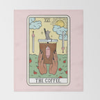 COFFEE READING UPDATED (DARK) Throw Blanket Gallery Image 2