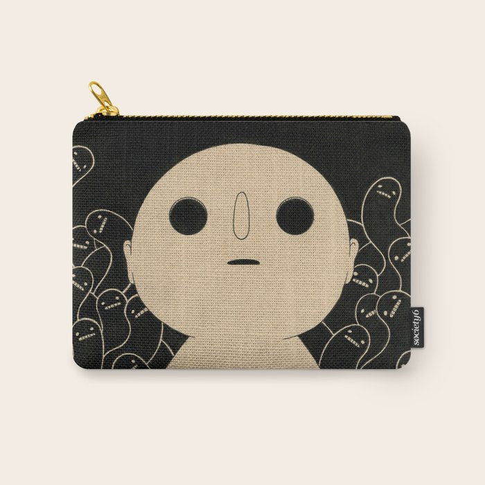 I Think I Think Too Much Carry All Pouch Gallery Image 1