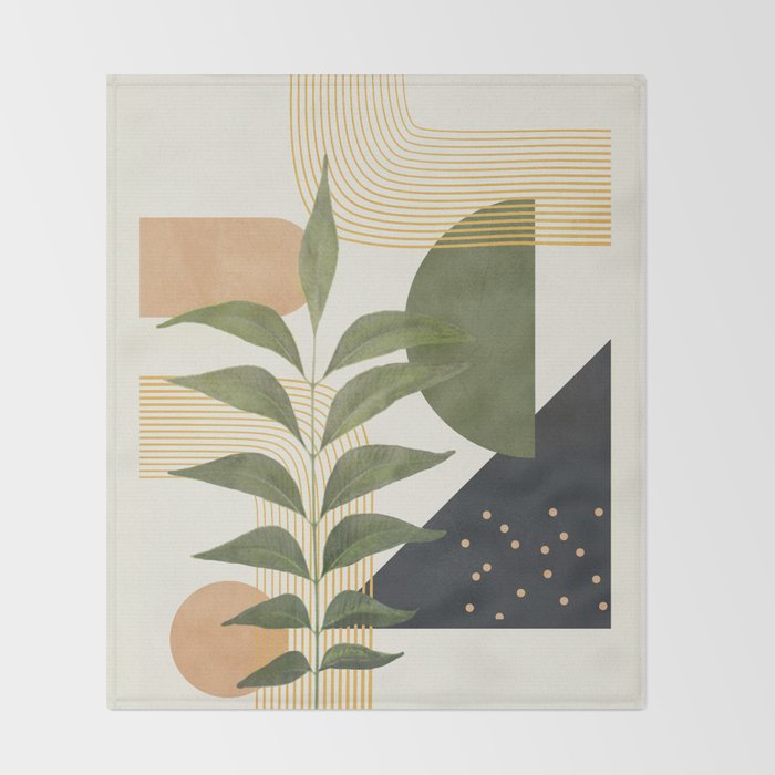 Branch Design 2 Throw Blanket Gallery Image 2