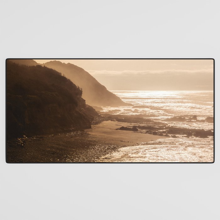 Pacific Coast Beach Sunset Desk Mat Gallery Image 3