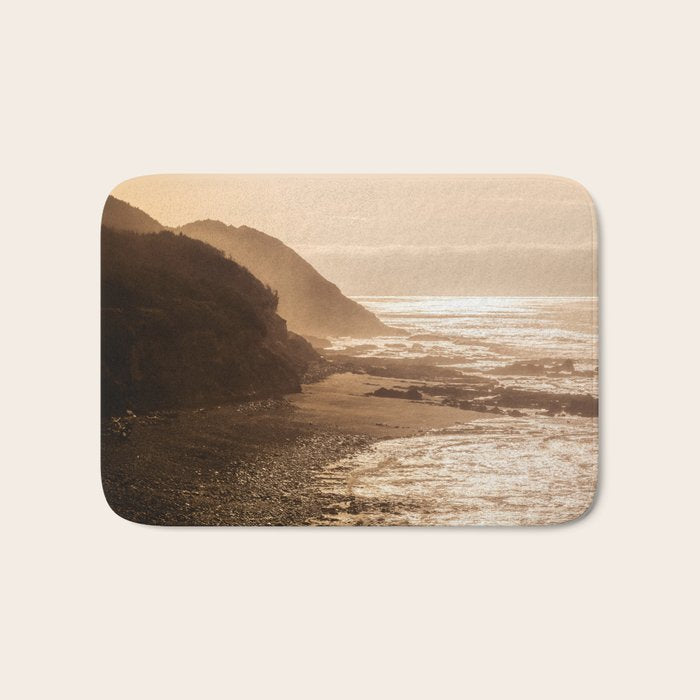 Pacific Coast Beach Sunset Bath Mat Gallery Image 1