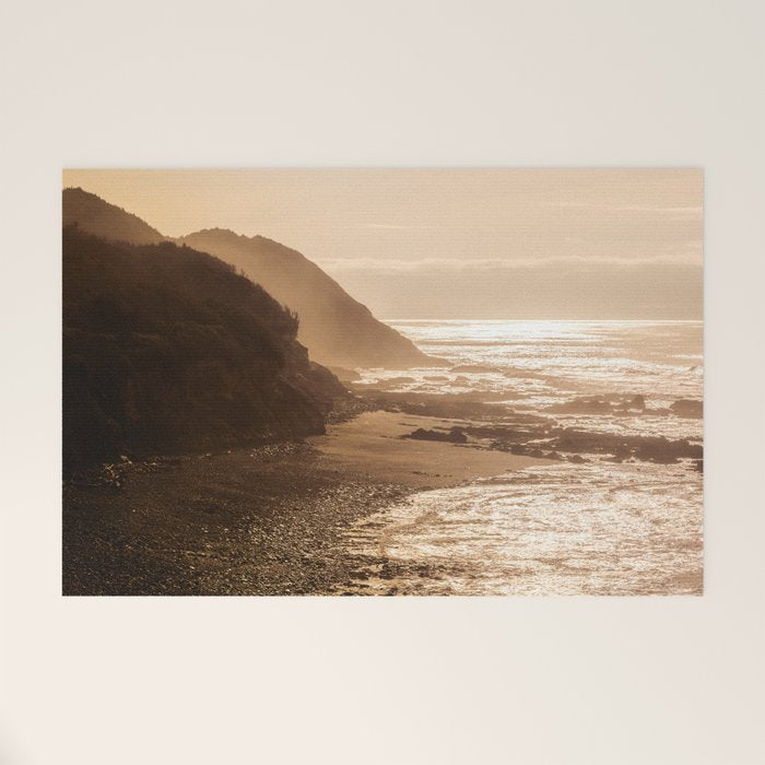 Pacific Coast Beach Sunset Welcome Mat Gallery Image 1