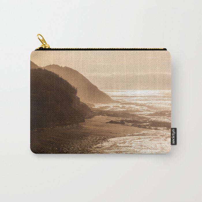 Pacific Coast Beach Sunset Carry All Pouch Gallery Image 1