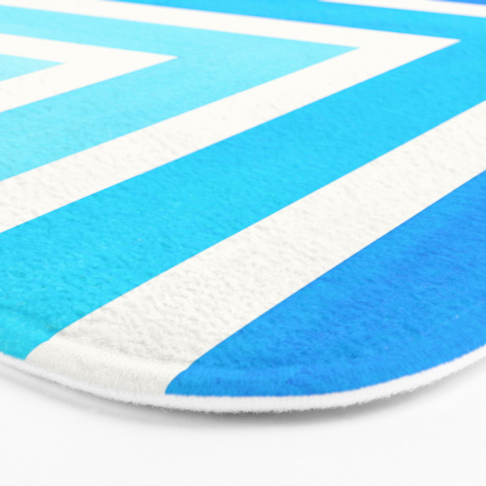 Cerulean Blue Bath Mat Gallery Image 3