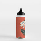 Folk Daisy Botanical Art Water Bottle Gallery Image 3