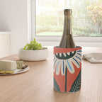 Folk Daisy Botanical Art Wine Chiller Gallery Image 4