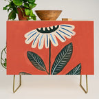 Folk Daisy Botanical Art Credenza Gallery Image 1