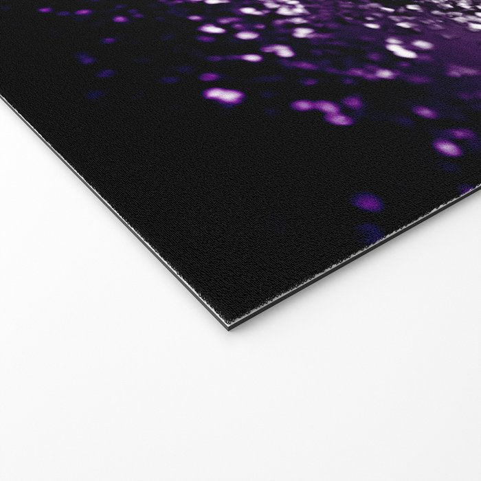 Dark Night Purple Black Silver Glitter #1 (Faux Glitter) #shiny #decor #art #society6 Welcome Mat Gallery Image 2