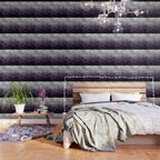 Dark Night Purple Black Silver Glitter #1 (Faux Glitter) #shiny #decor #art #society6 Wallpaper Gallery Image 3
