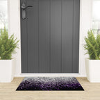 Dark Night Purple Black Silver Glitter #1 (Faux Glitter) #shiny #decor #art #society6 Welcome Mat Gallery Image 3