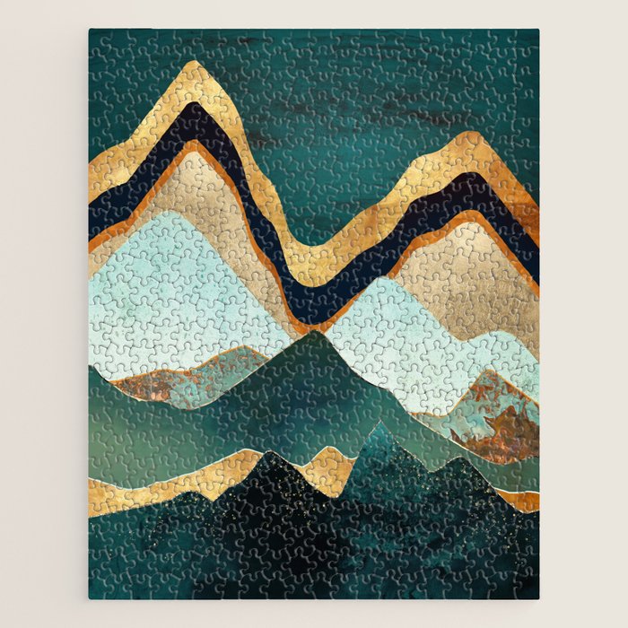 Velvet Copper Mountains Jigsaw Puzzle Gallery Image 1
