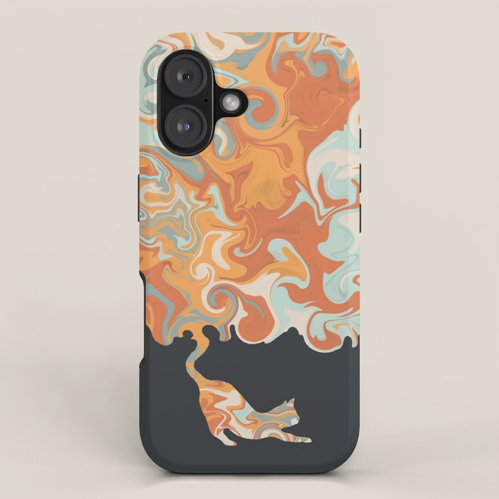 Rainbow cat 4 yoga meow iPhone Case Gallery Image 1