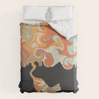 Rainbow cat 4 yoga meow Duvet Cover Gallery Image 6