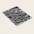 Black and White Street Art Tribal Graffiti Notebook Gallery Image 3