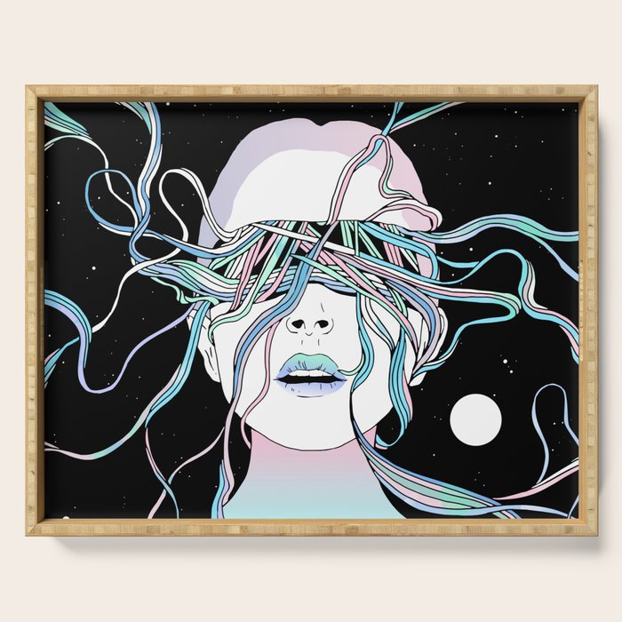 I See My Dreams and Memories Collide Serving Tray Gallery Image 1