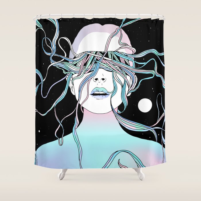 I See My Dreams and Memories Collide Shower Curtain Gallery Image 1
