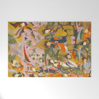 (Book of omens) Angels bow before Adam and Eve in Paradise Islamic Antique Art  Welcome Mat Gallery Image 1
