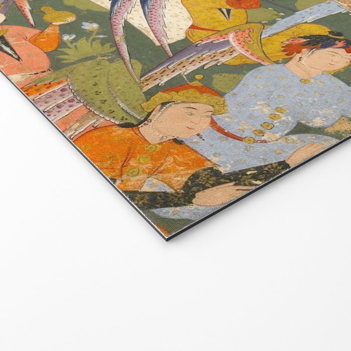 (Book of omens) Angels bow before Adam and Eve in Paradise Islamic Antique Art  Welcome Mat Gallery Image 2