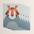 Whimsy Tiger, Animal Portrait Wrapping Paper Gallery Image 3