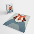 Whimsy Tiger, Animal Portrait Jigsaw Puzzle Gallery Image 2