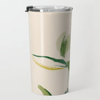 Plants In Summer Beige. Travel Mug Gallery Image 3