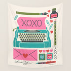 Vintage Mid-Century Stationery Wall Tapestry Gallery Image 4