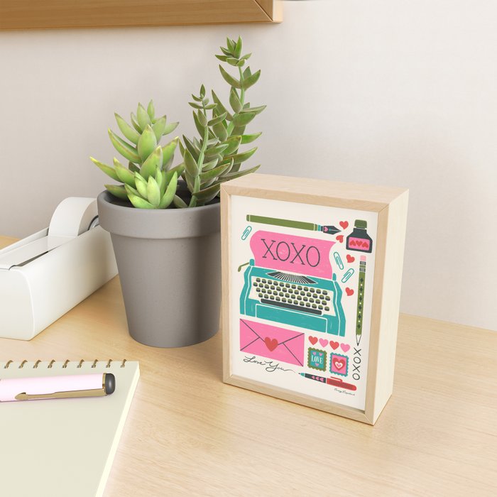 Vintage Mid-Century Stationery Mini Art Print Gallery Image 2