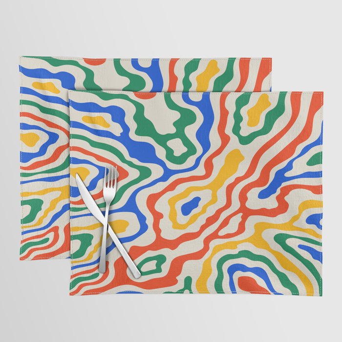 Electric Waves Placemat Gallery Image 1