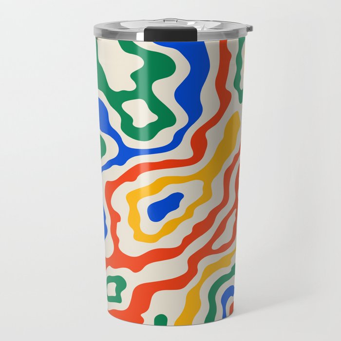 Electric Waves Travel Mug Gallery Image 1