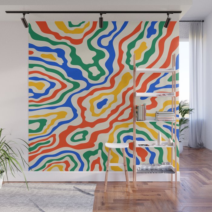 Electric Waves Wall Mural Gallery Image 1