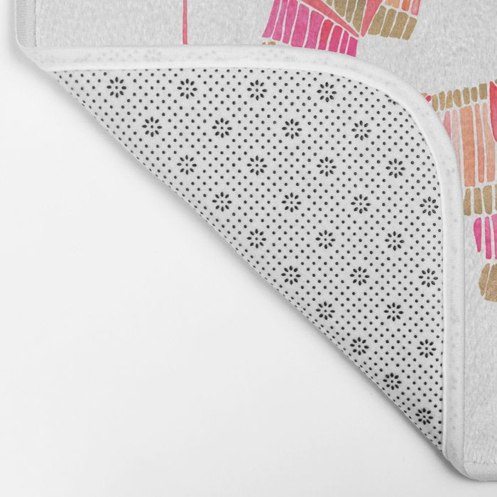 Mexican Donkey PinÌata - Pink & Rose Gold Palette Bath Mat Gallery Image 2