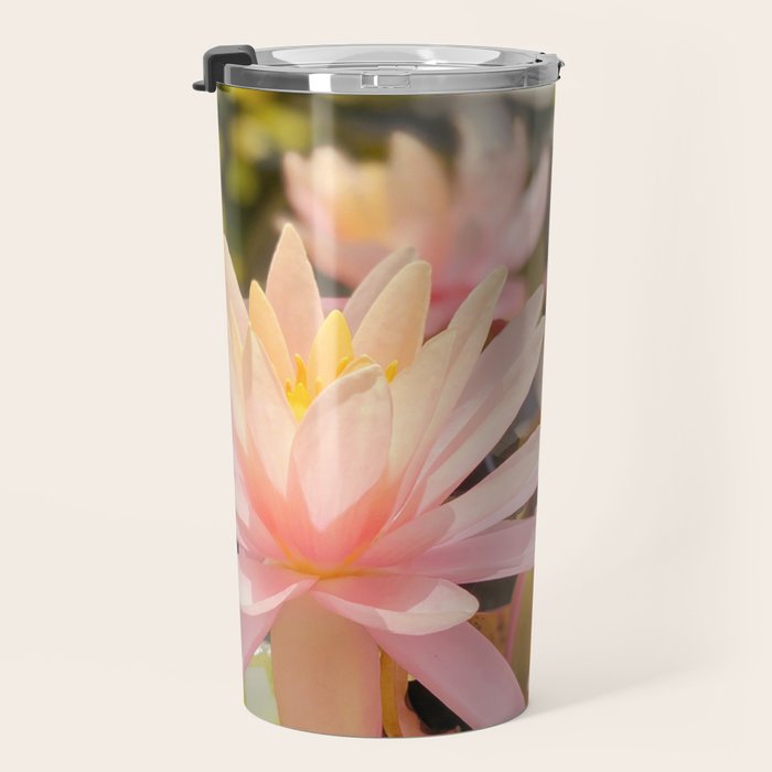 Pink Water Lily Travel Mug Gallery Image 3