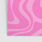 Retro Liquid Swirl Abstract Pattern in Double Y2K Pink Poster Gallery Image 3
