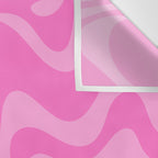 Retro Liquid Swirl Abstract Pattern in Double Y2K Pink Wall Tapestry Gallery Image 3